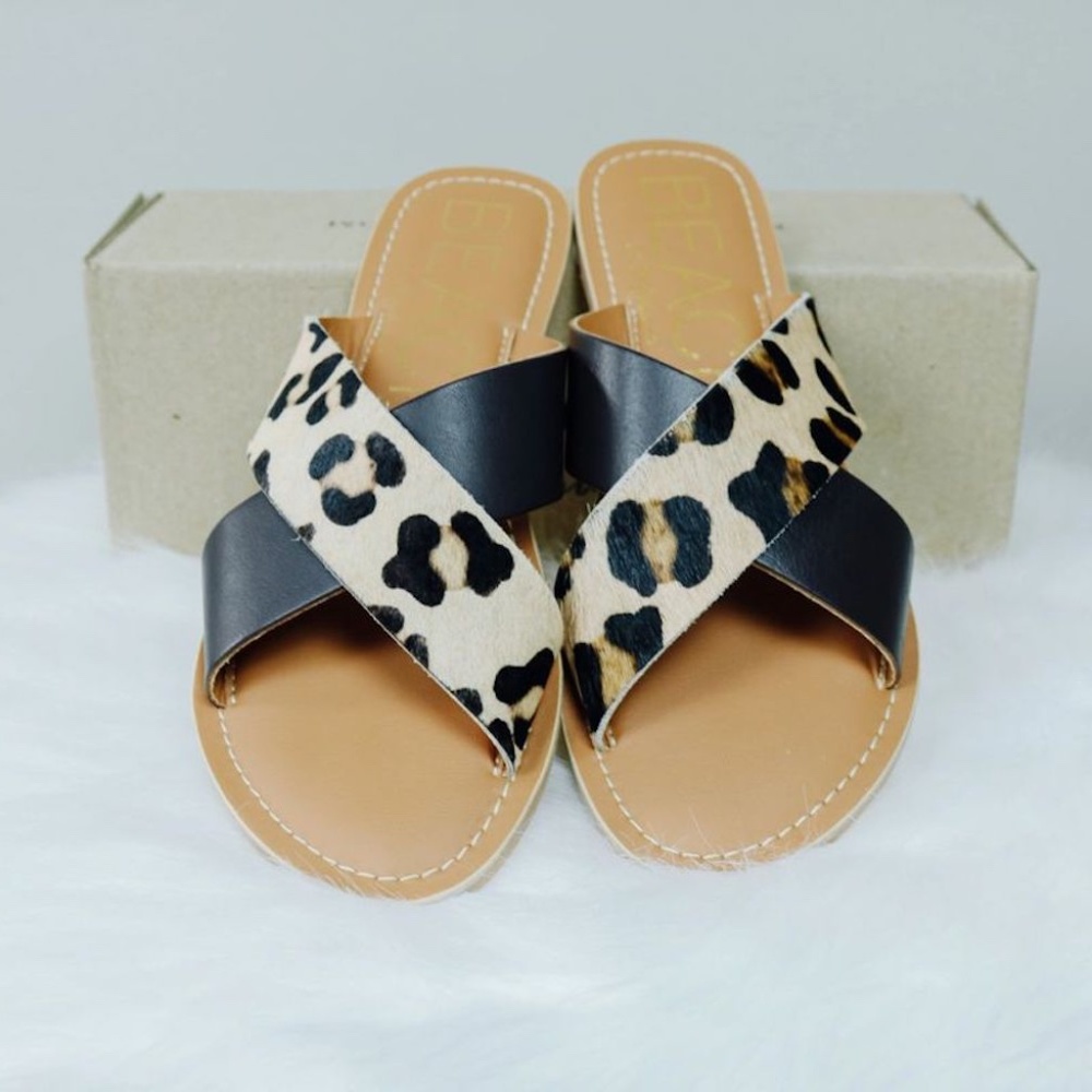 Many sizes available!  Size up if between sizes Leopard Lover Sandal
